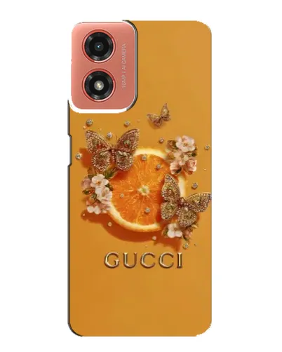 Чехол для Motorola MOTO G04 с картинкой «Gucci — золотые бабочки» Чехол для Motorola MOTO G04 с картинкой «Gucci — золотые бабочки»