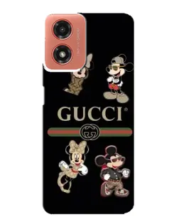 Чехол для Motorola MOTO G04 с картинкой «Gucci — герои Disney и монограмма» Чехол для Motorola MOTO G04 с картинкой «Gucci — герои Disney и монограмма»