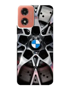 Чехол для Motorola MOTO G04 с картинкой «BMW — деталь диска»