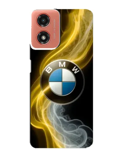 Чехол для Motorola MOTO G04 с картинкой «Золотистый дым BMW» Чехол для Motorola MOTO G04 с картинкой «Золотистый дым BMW»