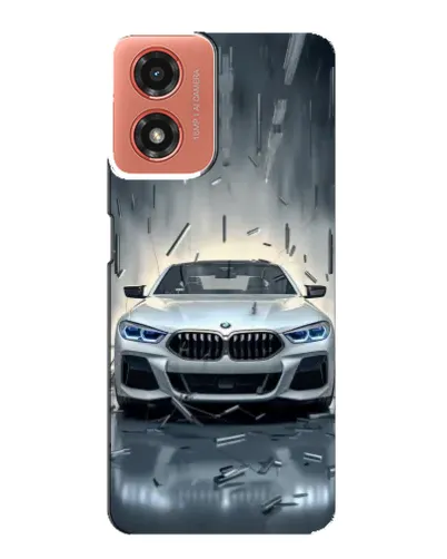 Чехол для Motorola MOTO G04 с картинкой «BMW в свете фар» Чехол для Motorola MOTO G04 с картинкой «BMW в свете фар»