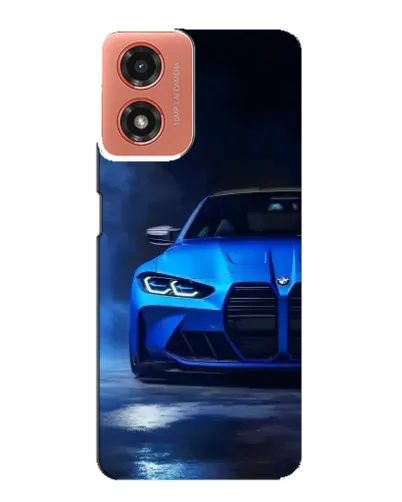Чехол для Motorola MOTO G04 с картинкой «Голубая BMW M4» Чехол для Motorola MOTO G04 с картинкой «Голубая BMW M4»