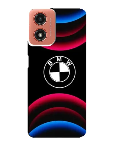 Чехол для Motorola MOTO G04 с картинкой «Логотип BMW и неоновые дуги» Чехол для Motorola MOTO G04 с картинкой «Логотип BMW и неоновые дуги»