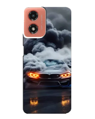 Чехол для Motorola MOTO G04 с картинкой «BMW в дыму» Чехол для Motorola MOTO G04 с картинкой «BMW в дыму»