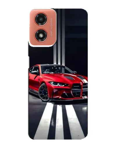 Чехол для Motorola MOTO G04 с картинкой «Красная BMW на дороге» Чехол для Motorola MOTO G04 с картинкой «Красная BMW на дороге»