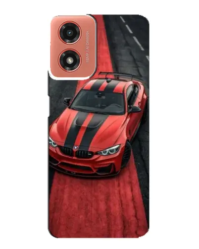 Чехол для Motorola MOTO G04 с картинкой «BMW на красной дорожке» Чехол для Motorola MOTO G04 с картинкой «BMW на красной дорожке»