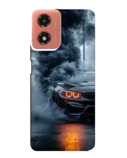 Чехол для Motorola MOTO G04 с картинкой «BMW M-Power — абстракция»