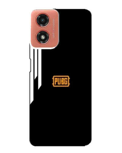 Чехол для Motorola MOTO G04 с картинкой «PUBG — вертикальные линии»
