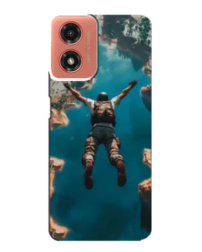 Чехол для Motorola MOTO G04 с картинкой «PUBG — свободное падение»