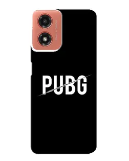 Чехол для Motorola MOTO G04 с картинкой «PUBG — белый логотип» Чехол для Motorola MOTO G04 с картинкой «PUBG — белый логотип»