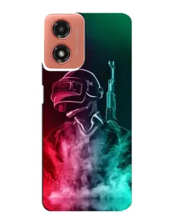 Чехол для Motorola MOTO G04 с картинкой «PUBG — огненный воин» Чехол для Motorola MOTO G04 с картинкой «PUBG — огненный воин»