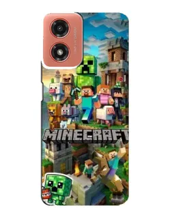Чехол для Motorola MOTO G04 с картинкой «Замок Minecraft» Чехол для Motorola MOTO G04 с картинкой «Замок Minecraft»