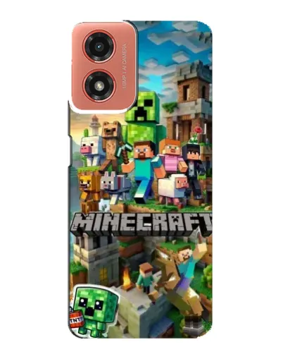 Чехол для Motorola MOTO G04 с картинкой «Замок Minecraft» Чехол для Motorola MOTO G04 с картинкой «Замок Minecraft»