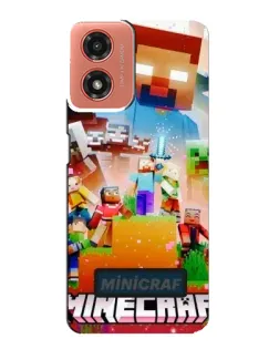 Чехол для Motorola MOTO G04 с картинкой «Minecraft герои игры» Чехол для Motorola MOTO G04 с картинкой «Minecraft герои игры»