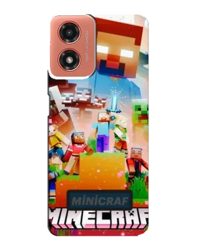 Чехол для Motorola MOTO G04 с картинкой «Minecraft герои игры» Чехол для Motorola MOTO G04 с картинкой «Minecraft герои игры»
