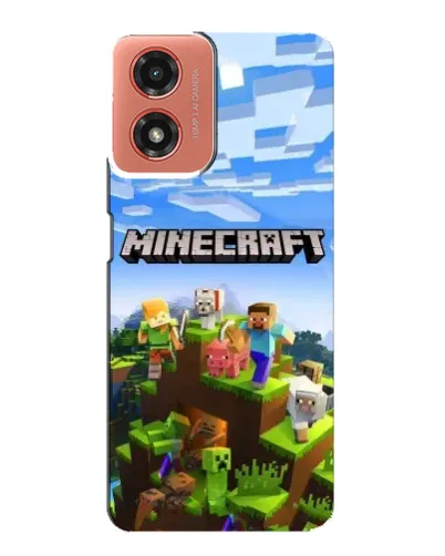 Чехол для Motorola MOTO G04 с картинкой «Minecraft классический мир» Чехол для Motorola MOTO G04 с картинкой «Minecraft классический мир»