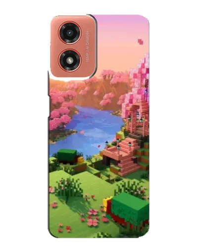 Чехол для Motorola MOTO G04 с картинкой «Розовое дерево Minecraft» Чехол для Motorola MOTO G04 с картинкой «Розовое дерево Minecraft»