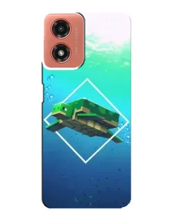 Чехол для Motorola MOTO G04 с картинкой «Черепаха Minecraft» Чехол для Motorola MOTO G04 с картинкой «Черепаха Minecraft»