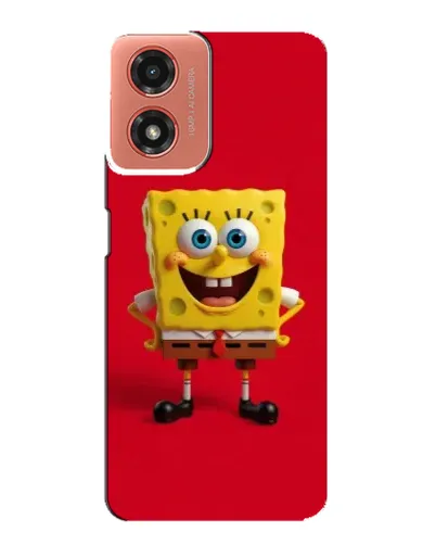 Чехол для Motorola MOTO G04 с картинкой «Спанч Боб на красном» Чехол для Motorola MOTO G04 с картинкой «Спанч Боб на красном»
