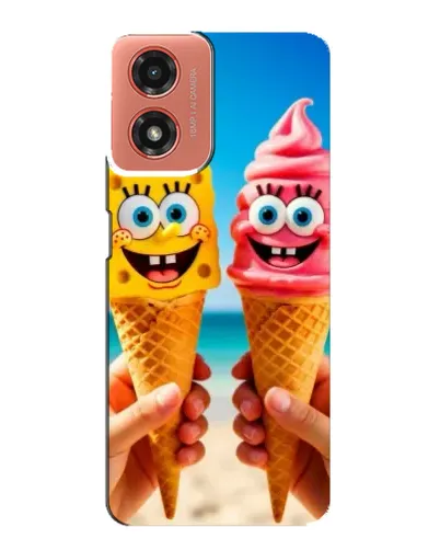 Чехол для Motorola MOTO G04 с картинкой «Спанч Боб мороженое» Чехол для Motorola MOTO G04 с картинкой «Спанч Боб мороженое»