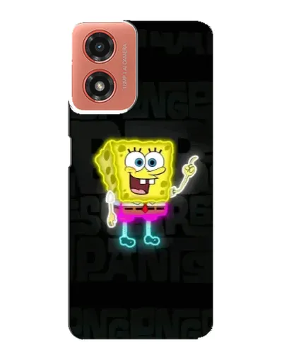 Чехол для Motorola MOTO G04 с картинкой «Неоновый Губка Боб» Чехол для Motorola MOTO G04 с картинкой «Неоновый Губка Боб»