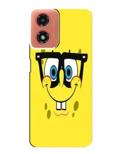 Чехол для Motorola MOTO G04 с картинкой «Минималистичный Спанч Боб» Чехол для Motorola MOTO G04 с картинкой «Минималистичный Спанч Боб»