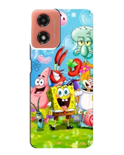 Чехол для Motorola MOTO G04 с картинкой «Губка Боб и друзья» Чехол для Motorola MOTO G04 с картинкой «Губка Боб и друзья»