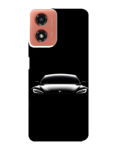 Чехол для Motorola MOTO G04 с картинкой «Фары Tesla Night» Чехол для Motorola MOTO G04 с картинкой «Фары Tesla Night»