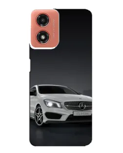 Чехол для Motorola MOTO G04 с картинкой «Mercedes AMG GT Silver»