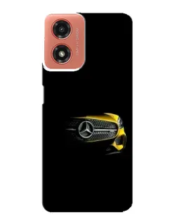 Чехол для Motorola MOTO G04 с картинкой «Mercedes — ретро стиль»