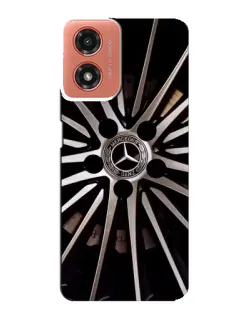 Чехол для Motorola MOTO G04 с картинкой «Диск Mercedes»