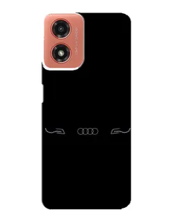 Чехол для Motorola MOTO G04 с картинкой «Audi — световой подпись» Чехол для Motorola MOTO G04 с картинкой «Audi — световой подпись»