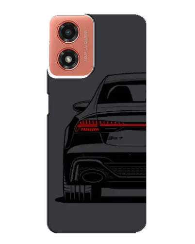 Чехол для Motorola MOTO G04 с картинкой «Задняя часть Audi — арт»