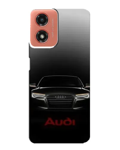 Чехол для Motorola MOTO G04 с картинкой «Audi — градиентный контур»