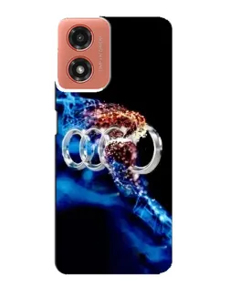 Чехол для Motorola MOTO G04 с картинкой «Энергия лого Audi» Чехол для Motorola MOTO G04 с картинкой «Энергия лого Audi»