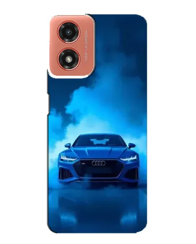 Чехол для Motorola MOTO G04 с картинкой «Audi — голубая энергия»