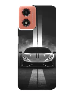 Чехол для Motorola MOTO G04 с картинкой «Lamborghini симметрия дорог» Чехол для Motorola MOTO G04 с картинкой «Lamborghini симметрия дорог»