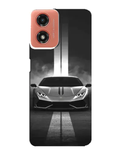Чехол для Motorola MOTO G04 с картинкой «Lamborghini симметрия дорог»