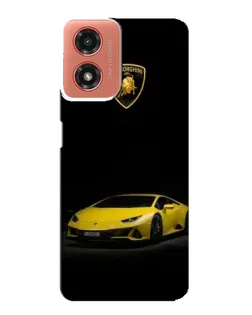Чехол для Motorola MOTO G04 с картинкой «Lamborghini желтый акцент» Чехол для Motorola MOTO G04 с картинкой «Lamborghini желтый акцент»