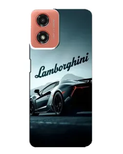 Чехол для Motorola MOTO G04 с картинкой «Классическая надпись Lamborghini» Чехол для Motorola MOTO G04 с картинкой «Классическая надпись Lamborghini»