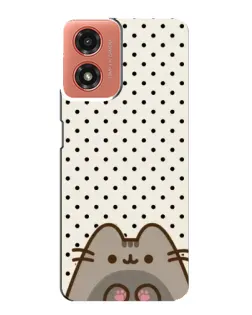 Чехол для Motorola MOTO G04 с картинкой «Пушин в горошек»