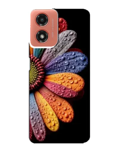 Чехол для Motorola MOTO G04 с картинкой «Радужный цветок» Чехол для Motorola MOTO G04 с картинкой «Радужный цветок»