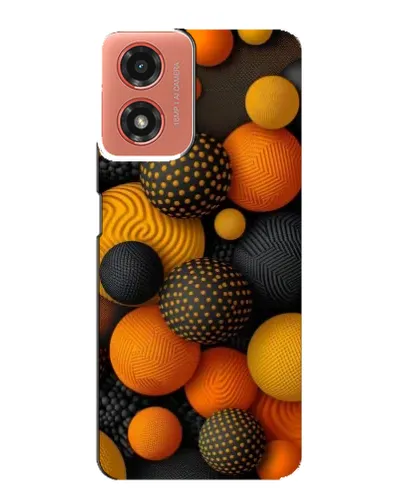 Чехол для Motorola MOTO G04 с картинкой «Объемные оранжевые сферы» Чехол для Motorola MOTO G04 с картинкой «Объемные оранжевые сферы»