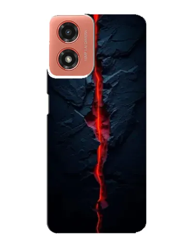 Чехол для Motorola MOTO G04 с картинкой «Kрасная лавовая трещина» Чехол для Motorola MOTO G04 с картинкой «Kрасная лавовая трещина»