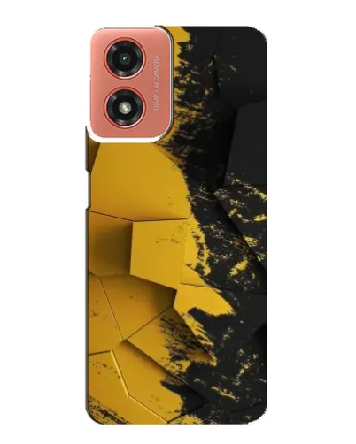 Чехол для Motorola MOTO G04 с картинкой «Золотые осколки геометрии» Чехол для Motorola MOTO G04 с картинкой «Золотые осколки геометрии»