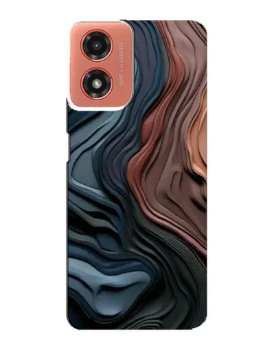 Чехол для Motorola MOTO G04 с картинкой «Цветные волны каньона» Чехол для Motorola MOTO G04 с картинкой «Цветные волны каньона»