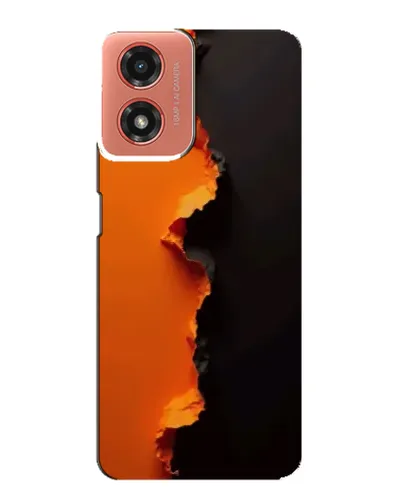 Чехол для Motorola MOTO G04 с картинкой «Оранжевый разлом» Чехол для Motorola MOTO G04 с картинкой «Оранжевый разлом»