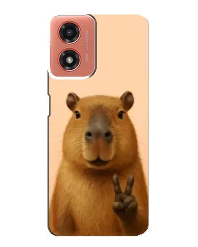 Чехол для Motorola MOTO G04 с картинкой «Капибара виктория» Чехол для Motorola MOTO G04 с картинкой «Капибара виктория»