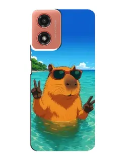 Чехол для Motorola MOTO G04 с картинкой «Морская капибара» Чехол для Motorola MOTO G04 с картинкой «Морская капибара»