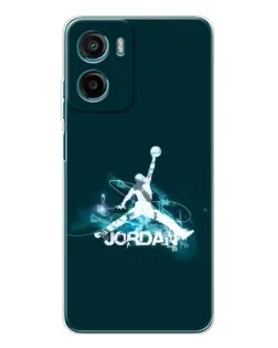 Чехол для Motorola Moto G05 с картинкой «Jordan Blue Fire»